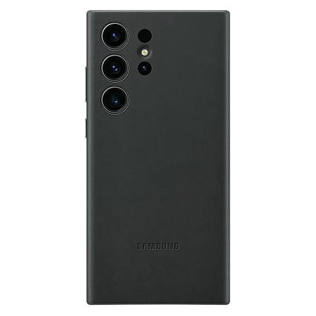 Чехол Samsung Leather Cover for Galaxy S23 Ultra, Чёрный Чехол Samsung Leather Cover for Galaxy S23 Ultra, Чёрный