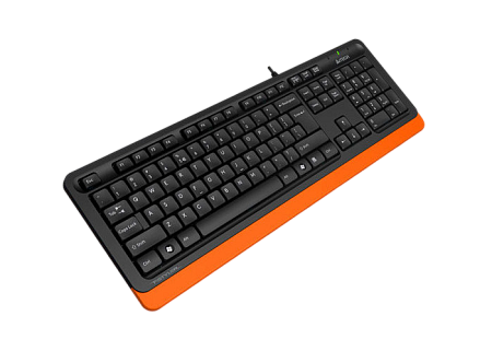 Keyboard A4Tech FK10, Multimedia Hot Keys, Laser Inscribed Keys , Splash Proof, 1.5m, USB, EN/RU/RO,