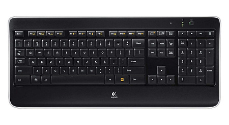 Клавиатура Logitech K800, Беспроводное, Чёрный