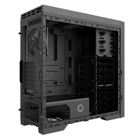 Case EATX GAMEMAX Silent Max, w/o PSU, 0.8mm, 6x120mm fans. PWM Hub, Card Reader, Sound Insulation, 