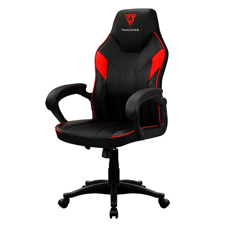 Gaming Chair ThunderX3 EC1  Black/Red, User max load up to 150kg / height 165-180cm
