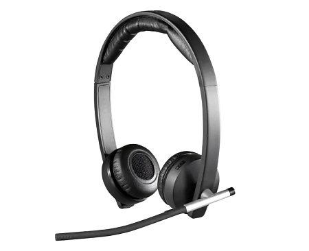 Wireless Headset Logitech H820E Dual, 32mm driver, 150-7kHz, 103db, 430mAh, DECT, USB