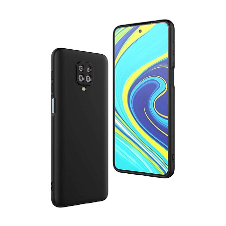 Helmet Case Liquid Silicone Xiaomi Note 9S/9Pro/MAX, Black