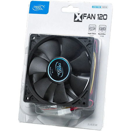 PC Case Fan Deepcool XFAN80, 80x80x25mm, 20.3dB, 21.8CFM, 1800RPM, Hydro Bearing