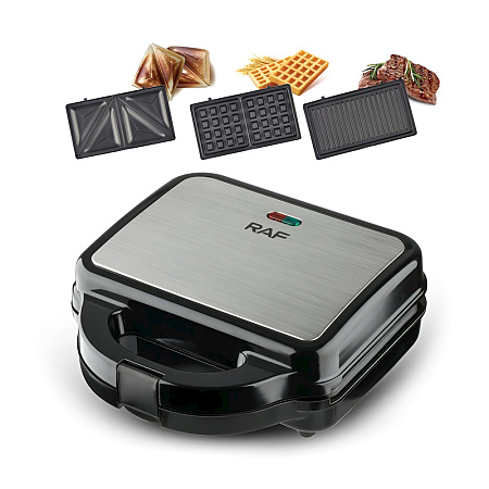 Raf Sandwich Maker R.210B, 3in1, 750W Raf Sandwich Maker R.210B, 3in1, 750W