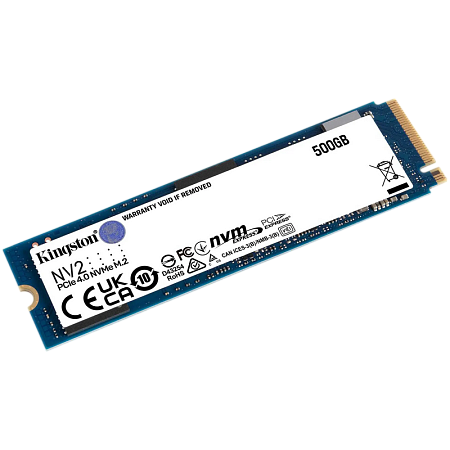 .M.2 NVMe SSD   500GB  Kingston  NV2 [PCIe 4.0 x4, R/W:3500/2100MB/s, 160TBW, 3D-NAND QLC]