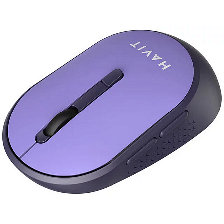 Wireless Mouse Havit MS78GT, 1200-3200dpi, 6 buttons, Ambidextrous, 1xAA, 2.4Ghz, Purple