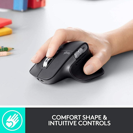 Беcпроводная мышь Logitech MX Master 3S, Чёрный