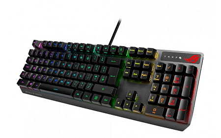 Gaming Keyboard Asus Strix Scope RX, Mechanical, RX Red Optica SW, RGB, PBT, IP57, USB Passthrough, 