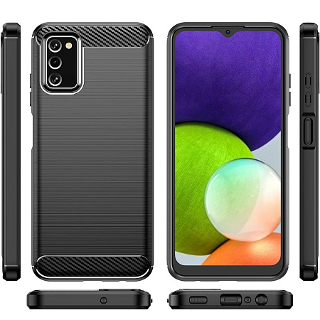 Helmet Case Carbon Samsung A03S, Black