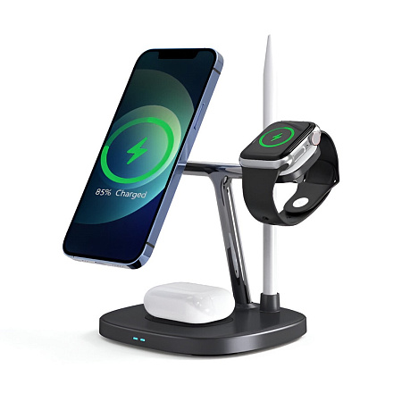 WIWU Wireless Charger 4 in 1 M8, Black WIWU Wireless Charger 4 in 1 M8, Black