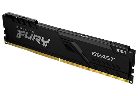 .4GB DDR4-3200MHz Kingston FURY Beast (KF432C16BB/4), CL16-18-18, 1.35V, Intel XMP 2.0, Black .4GB DDR4-3200MHz Kingston FURY Beast (KF432C16BB/4), CL16-18-18, 1.35V, Intel XMP 2.0, Black