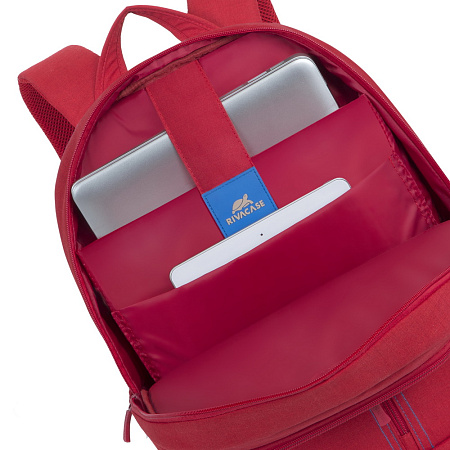 Backpack Rivacase 7560, for Laptop 15,6" & City bags, Canvas Red