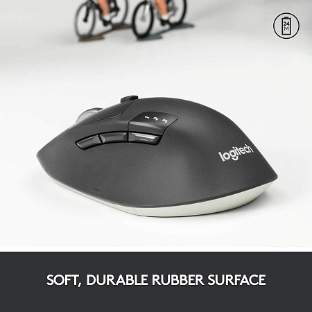 Wireless Mouse Logitech M720 Triathlon, 1000 dpi, 8 buttons, Ergonomic, 135g., Hyper Scroll, 1xAA, U