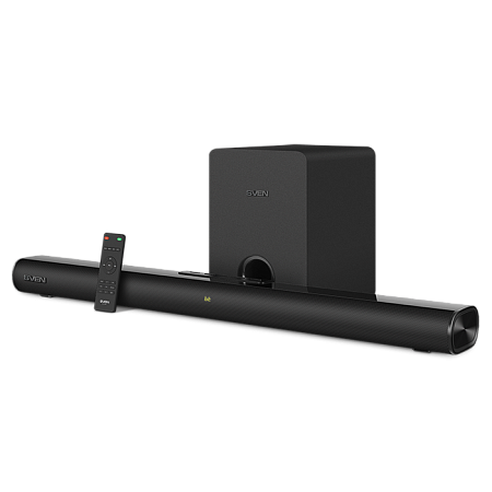 Soundbar SVEN SB-2150A, Black, 180W,USB,HDMI,display,RC,Optical,Bluetooth,wireless subwoofer