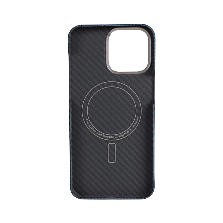 VANTA Case Carbon Ring Weaving M Magsafe for  iPhone 16 Pro, M-Blue