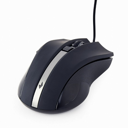 Mouse Gembird MUS-GU-02, Laser, 800-2400 dpi, 6 buttons, Ambidextrous, Black, USB