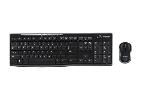 Wireless Keyboard & Mouse Logitech MK270, Media сontrols, Spill-resistant, 1000dpi, 3 buttons, 2xAAA