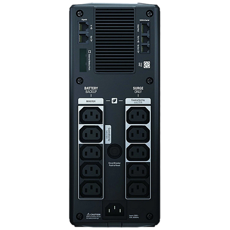 APC Back-UPS Pro BR1500GI 1500VA/865W, 230V, AVR, RJ-11, RJ-45, 10*IEC C13 Sockets, LCD