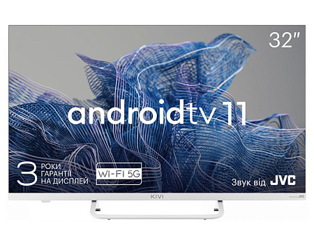 32" LED SMART Телевизор KIVI 32F750NW, 1920x1080 FHD, Android TV, Белый