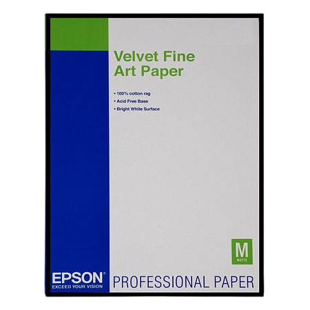 Photo Paper A2 260gr 25 sheets Epson Velvet Fine Art Photo Paper A2 260gr 25 sheets Epson Velvet Fine Art