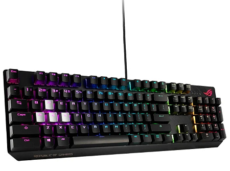 Gaming Keyboard Asus Strix Scope RX, Mechanical, RX Red Optica SW, RGB, PBT, IP57, USB Passthrough, 