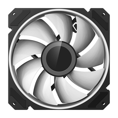 PC Case Fan GAMEMAX FN-12Rainbow-C9, 120mm, ARGB, 8 LED, 9 blades, 28.8dB, 56,62 CFM, 1200RPM, Hydro
