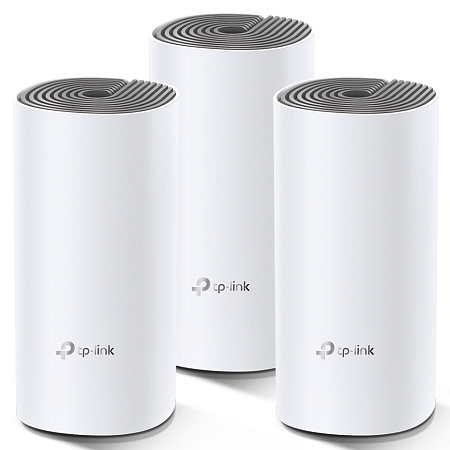 Whole-Home Mesh Dual Band Wi-Fi AC System TP-LINK, "Deco E4(3-pack)", 1200Mbps, MU-MIMO, up to 370m2