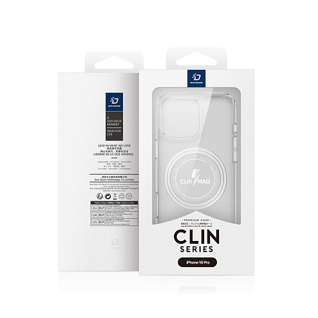 DUX DUCIS Case TPU for iPhone 16 Pro Clin with MagSafe, Clear