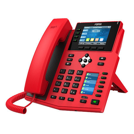 Fanvil X5U-R RED, High-end IP phone, Colour Display
