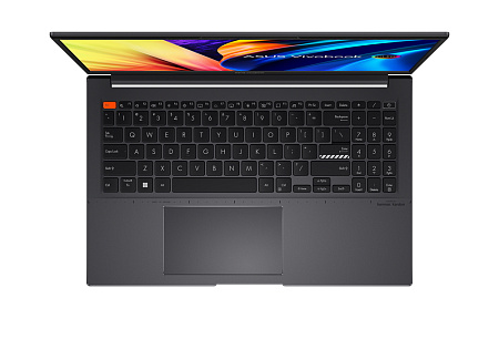 Ноутбук 15,6" ASUS Vivobook S 15 OLED M3502QA, Indie Black, AMD Ryzen 5 5600H, 16Гб/512Гб, Без ОС