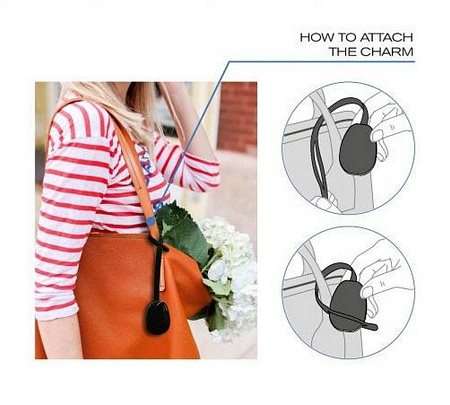 Cathy Protection XD Design Charm, P330.731 for City Bags (with SOS Alarm and App), Black Cathy Protection XD Design Charm, P330.731 for City Bags (with SOS Alarm and App), Black