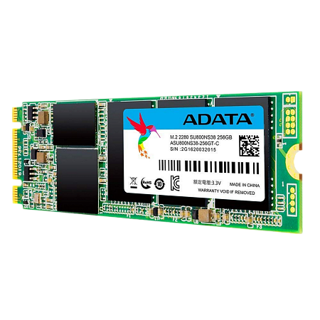 .M.2 SATA SSD  256GB ADATA Ultimate SU800 [80mm, R/W:560/520MB/s, 80K IOPS, SM2258, 3D TLC]