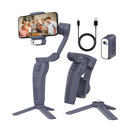 3-Axis Smartphone Gimbal Stabilizer Model F12, Dark Grey 3-Axis Smartphone Gimbal Stabilizer Model F12, Dark Grey