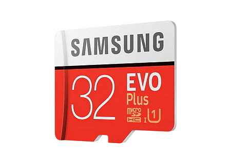 Карта памяти Samsung EVO Plus MicroSD, 32Гб (MB-MC32GA/KR)
