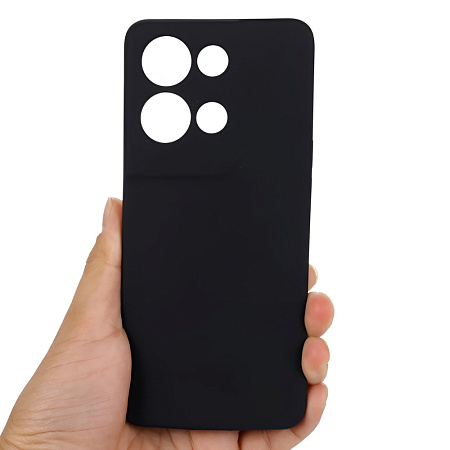 Helmet Case Liquid Silicone Oppo Reno 8 Pro, Black
