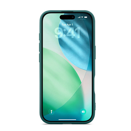 WOO Case Liquid Silicone iPhone 17 Air, Green WOO Case Liquid Silicone iPhone 17 Air, Green