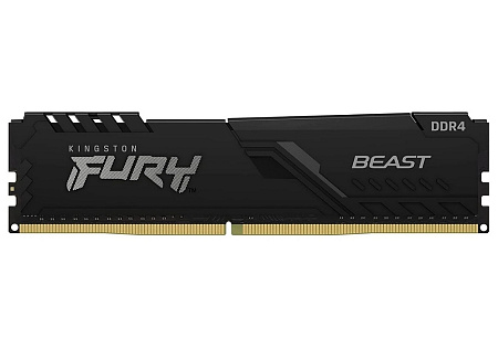.4GB DDR4-3200MHz Kingston FURY Beast (KF432C16BB/4), CL16-18-18, 1.35V, Intel XMP 2.0, Black .4GB DDR4-3200MHz Kingston FURY Beast (KF432C16BB/4), CL16-18-18, 1.35V, Intel XMP 2.0, Black