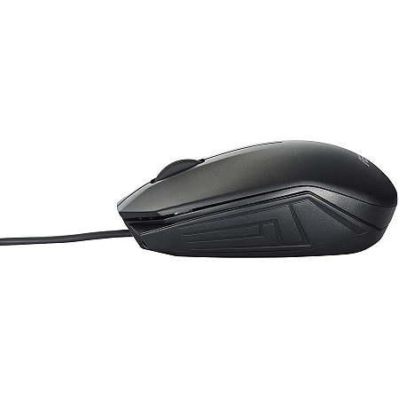 Mouse Asus UT280, 1000 dpi, 3 buttons, Ambidextrous, 80g ,0.9m, USB, Black
