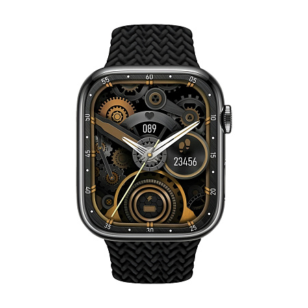 Charome Smart Watch HD Call T9 Amoled, Black