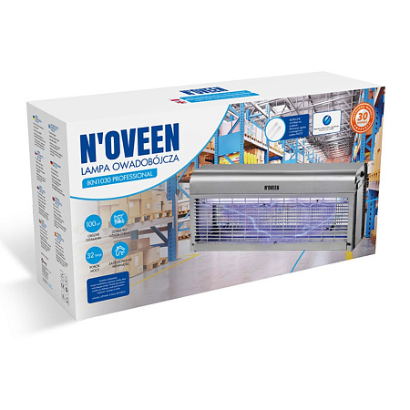 NOVEEN Insect killer lamp IKN1030 Professional, area up to 100 m2, Silver