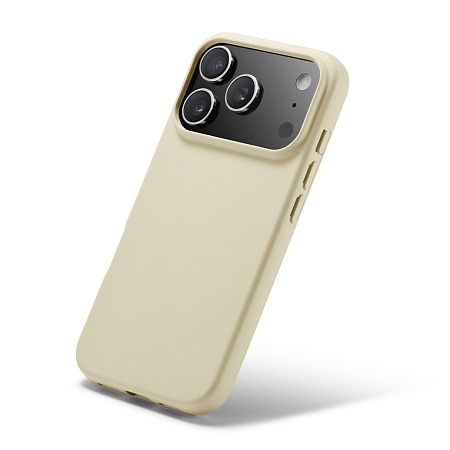 WOO Case Liquid Silicone iPhone 17 Pro Max/ iPhone 18 Pro Max, Beige WOO Case Liquid Silicone iPhone 17 Pro Max/ iPhone 18 Pro Max, Beige