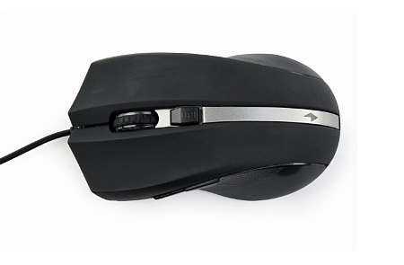 Mouse Gembird MUS-GU-02, Laser, 800-2400 dpi, 6 buttons, Ambidextrous, Black, USB