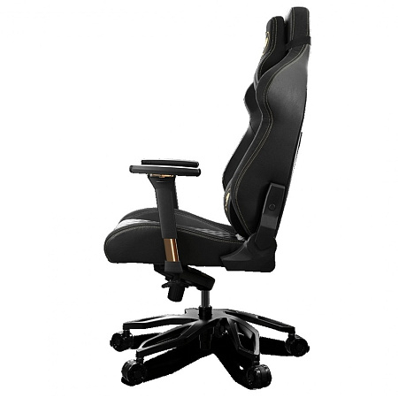 Gaming Chair Cougar ARMOR TITAN PRO Royal Black/Gold, User max load up to 160kg / height 160-195cm