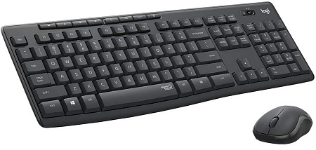 Wireless Keyboard & Mouse Logitech MK295 Silent, Media сontrols, Spill-resistant, 1000dpi, 3 buttons