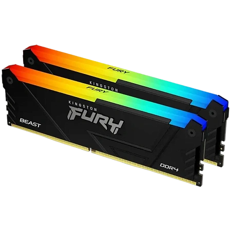 Оперативная память Kingston FURY Beast RGB, DDR4 SDRAM, 3600 МГц, 64 ГБ, KF436C18BB2AK2/64,процессоры ,оперативная память, ssd, M2, hdd, кейсы Оперативная память Kingston FURY Beast RGB, DDR4 SDRAM, 3600 МГц, 64 ГБ, KF436C18BB2AK2/64,процессоры ,оперативная память, ssd, M2, hdd, кейсы