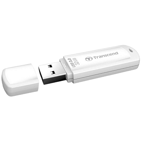 USB Flash накопитель Transcend JetFlash 730, 32Гб, Белый