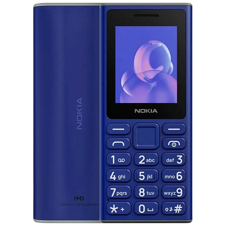 Мобильный телефон Nokia 105 (2024), Синий, iphone, xiaomi, samsung, oppo, чехол, стекло