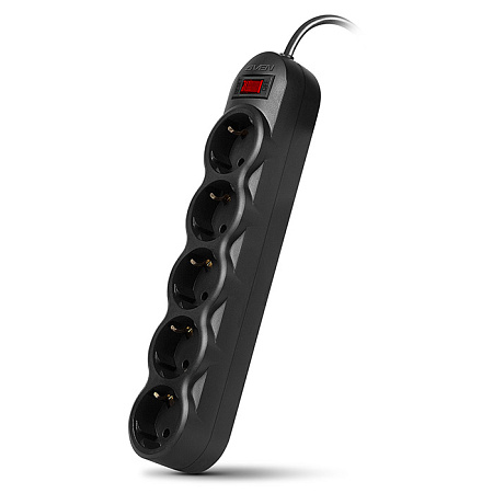 Surge Protector   5 Sockets,  1.8m,  Sven "SF-05", White, retail box, flame-retardant material