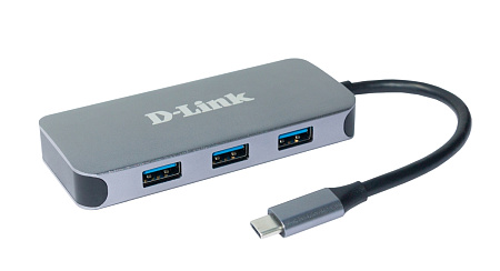 D-Link USB 3.0 TYPE C 6-in-1 Mini Docking Station "DUB-2335/A1A", HDMI, Gbit Ethernet, 3xUSB3.0, PD